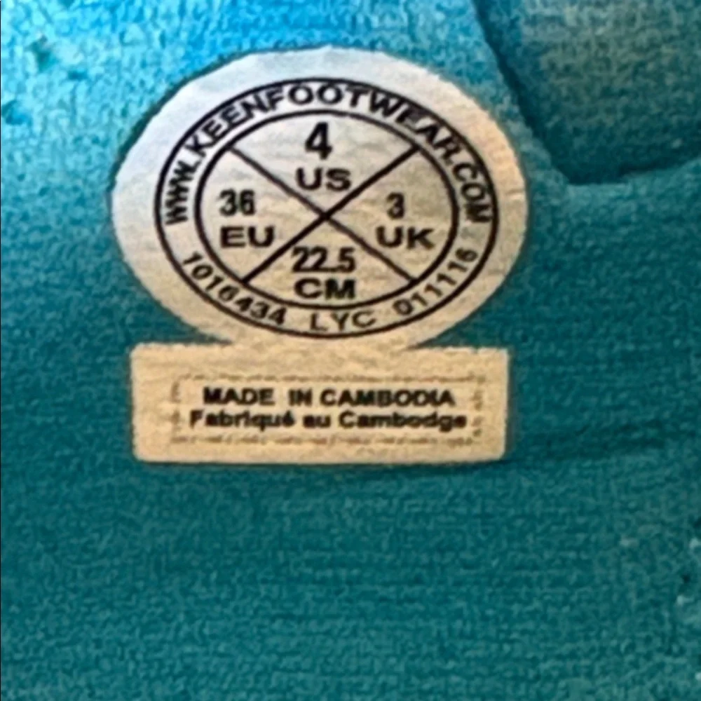 Keen Size 4 Blue Black Green Newport H2 Sandals